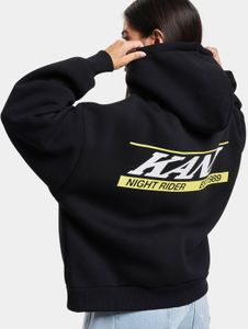bequemer Karl Kani Damen Hoodie 400 g/m² mit Baumwolle Schwarz