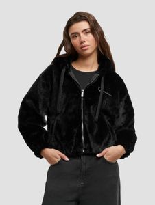 bequemer Karl Kani Damen Hoodie 420 g/m² Schwarz