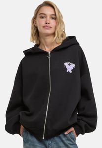 Sudadera moderna para mujer Felicious de algodón, color negro.