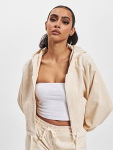 Modern Karl Kani women's hoodie in beige cotton