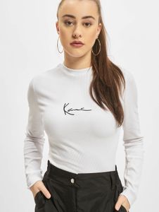 bequemes Karl Kani Damen Sweatshirt Stretch 220 g/m² mit Baumwolle Weiß