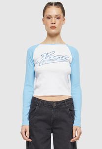 Comfortable Karl Kani women's stretch sweatshirt, 220 g/m², with cotton, white