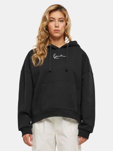 Felpa con cappuccio da donna Karl Kani, morbida, in cotone, nera
