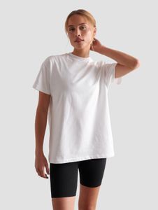 bequemes aim'n Damen T-Shirt mit Baumwolle Weiß