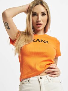 T-shirt sportiva da donna Karl Kani 220 g/m² in cotone arancione