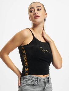 modernes Karl Kani Damen T-Shirt Stretch 270 g/m² Schwarz