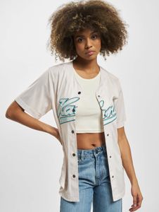 Comfortable Karl Kani women's polo shirt, 140 g/m², grey