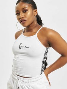 lässiges Karl Kani Damen T-Shirt Stretch 220 g/m² mit Baumwolle Weiß
