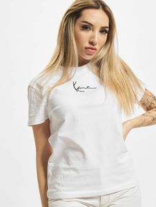 T-shirt sportiva da donna Karl Kani, 220 g/m² in cotone, bianca