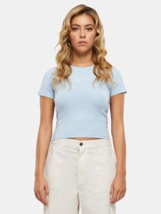 sportliches Karl Kani Damen T-Shirt Stretch mit Baumwolle Hell-Blau