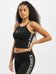 modernes Karl Kani Damen T-Shirt Stretch 220 g/m² mit Baumwolle Schwarz