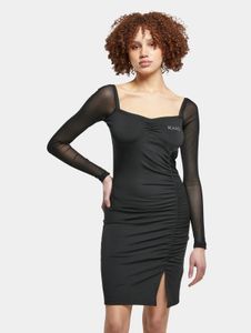 Stylish Karl Kani women's dress, stretch fabric 250 g/m², black