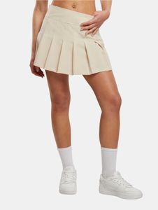 stilvolles Karl Kani Damen Kleid Stretch 219 g/m² Beige