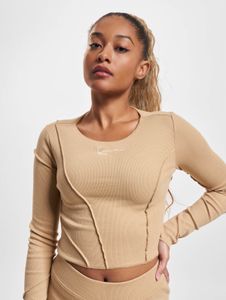 bequemes Karl Kani Damen Sweatshirt Stretch 220 g/m² mit Baumwolle Beige