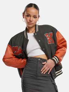 stylische Karl Kani Damen Jacke 385 g/m² Schwarz