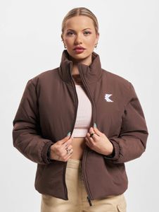 funktionale Karl Kani Damen Jacke Reißverschluss Taschen 150 g/m² Braun
