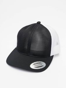 lässige Flexfit Unisex Cap gesteppt Mesh mit Baumwolle Schwarz/Weiß