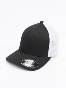 moderne Flexfit Unisex Cap Stretch Schwarz/Weiß