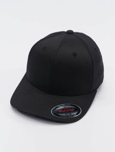 lässige Flexfit Unisex Cap Stretch 280 g/m² Schwarz