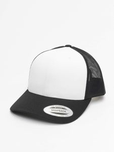 moderne Flexfit Unisex Cap Mesh 360 g/m² mit Baumwolle Schwarz/Weiß