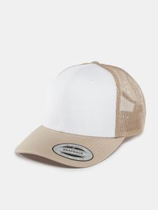 Modern Flexfit unisex cap, mesh 360 g/m² with cotton, beige/white