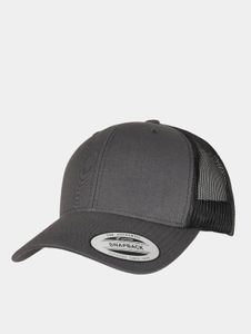 Cappellino unisex Flexfit moderno in cotone, grigio/nero