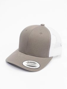 Cappellino unisex Flexfit moderno, in rete con cotone, grigio