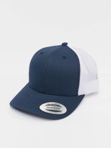Cappellino unisex Cool Flexfit, 215 g/m², in cotone, blu navy/bianco