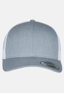 moderne Flexfit Unisex Cap 215 g/m² mit Baumwolle Grau/Weiß