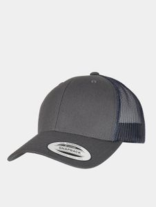Cappellino unisex Flexfit casual, in rete, 215 g/m² con cotone, grigio