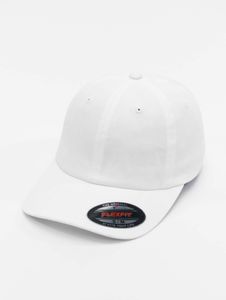Casual Flexfit men's stretch cap with cotton, white