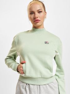 Comoda felpa da donna FILA in cotone, verde pastello