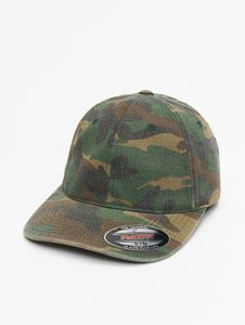 Gorra unisex Modern Flexfit, tejido elástico de 300 g/m², estampado de camuflaje de algodón.