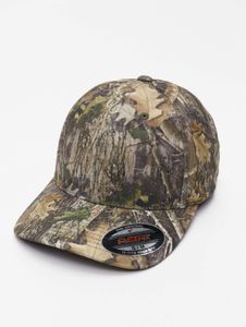 Gorra unisex Flexfit elástica de 107 g/m² con estampado de camuflaje.