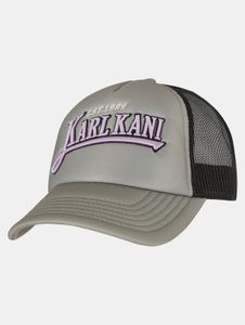 lässige Karl Kani Unisex Cap Grau/Schwarz