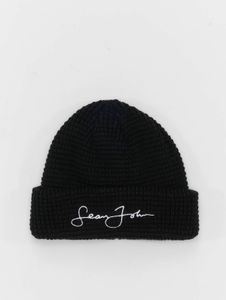 Gorra moderna Sean John para hombre, de algodón, negra.