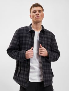 lässige Brandit Herren Jacke mit Baumwolle Schwarz/Grau