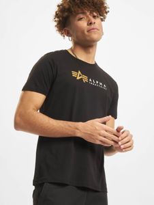 lässiges Alpha Industries Herren T-Shirt mit Baumwolle Schwarz