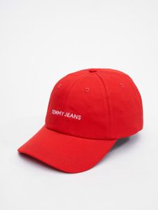 coole Tommy Jeans Herren Cap mit Baumwolle Rot