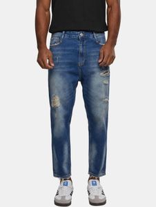 lässige 2Y Premium Herren Jeans Stretch Reißverschluss mit Baumwolle Blau