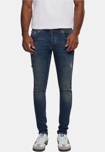 lässige 2Y Premium Herren Jeans Skinny Fit Stretch mit Baumwolle Blau