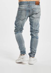 stylische 2Y Premium Herren Jeans Skinny Fit Stretch mit Baumwolle Blau