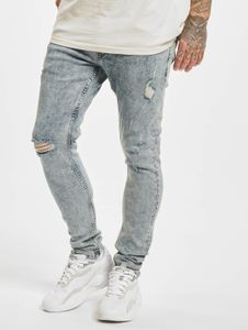 Jean skinny stretch confortable 2Y Premium pour homme, en coton bleu