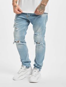 Pantalones vaqueros ajustados Casual 2Y Premium para hombre, de algodón, color azul.