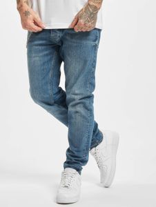 Stylish 2Y Premium Men's Slim Fit Jeans with Pockets, Cotton, Blue