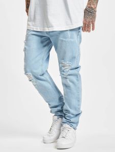 stylische 2Y Premium Herren Jeans Skinny Fit Hell-Blau