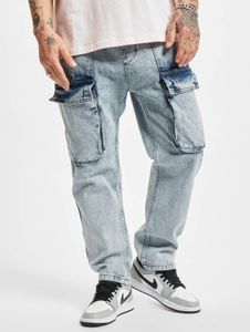 Stylish 2Y Premium Men's Jeans Drawstring Skinny Fit with Cotton Blue