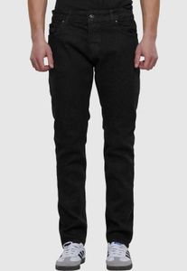 Jean skinny stretch élégant pour homme 2Y Premium en coton noir