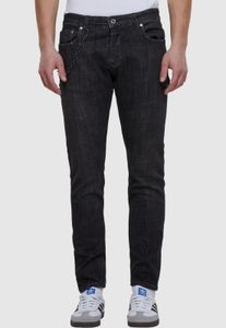 Modern 2Y Premium Men's Skinny Fit Stretch Jeans with Cotton, Black
