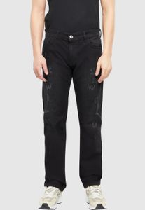 stylische 2Y Premium Herren Jeans Stretch Taschen mit Baumwolle Schwarz